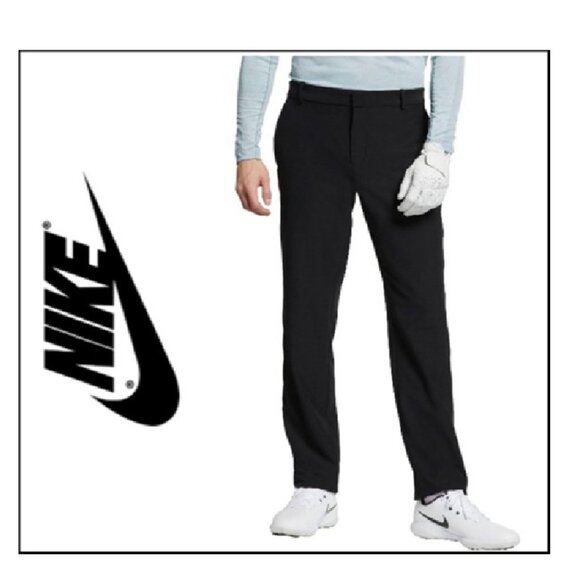 Nike Men's Dri-Fit Golf Pants 34x30 Black NEW w TAGS - Picture 1 of 12